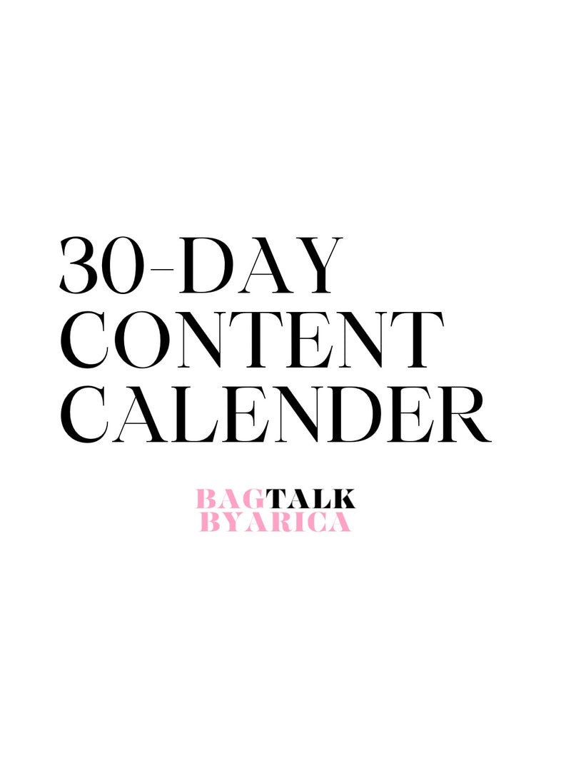 30-Day Content Calender